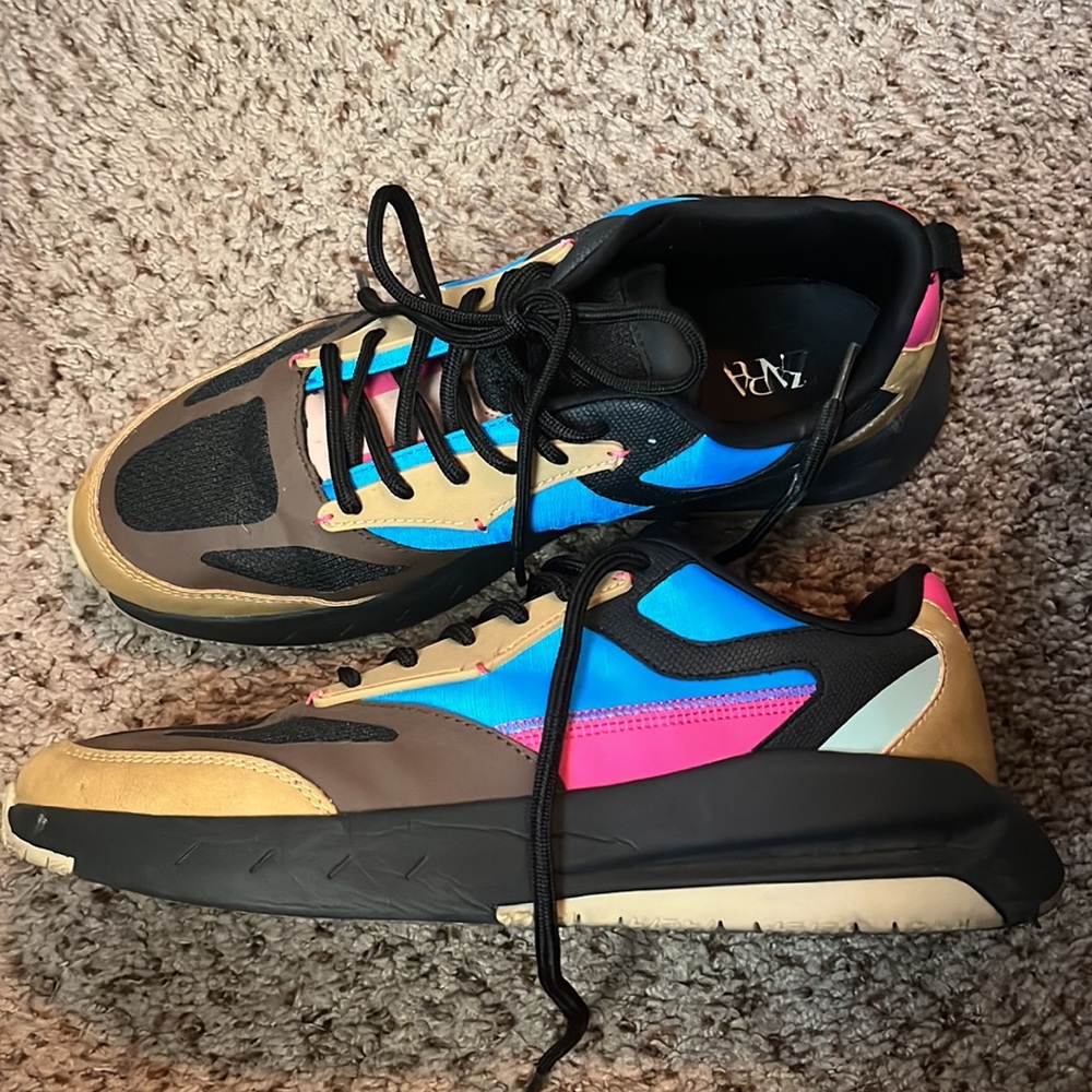 ZARA Mens Multicolored Tennis Shoe